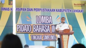 Pj Bupati Langkat Faisal Hasrimy Buka Lomba Pidato Bahasa Inggris