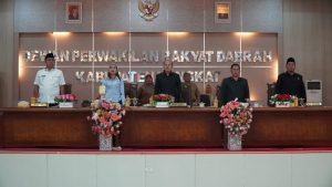 Pj Bupati Langkat Hadiri Rapat Paripurna Penetapan Pokir DPRD Langkat TA 2024