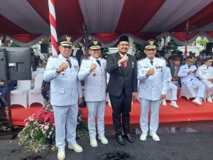 Pj Bupati Langkat Ikuti Upacara Hari OTDA XXVIII Tahun 2024 di Surabaya
