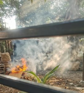 Warga Kelurahan Pandau Hulu ll Medan Area Kembali Protes, Asap Tebal Picu Polusi Udara Dan Gangu Pernafasan Anak-anak