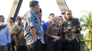 Pj Bupati Langkat Tinjau Langsung Jembatan yang Roboh di Batang Serangan