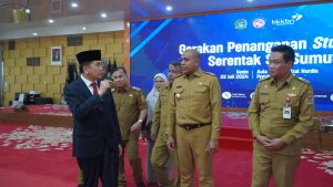 Pj Bupati Langkat Ikuti Gerakan Penanganan Stunting Serentak se-Sumut