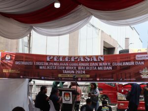 KPU Kota Medan Distribusikan Logistik Pilkada Gubernur Dan Wali Kota