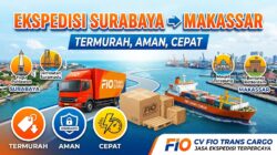 Ekspedisi Surabaya Makassar Termurah, Aman, Cepat Bersama CV Fio Trans Cargo
